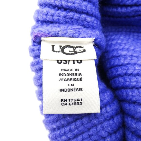 UGG Chunky Ribbed Beanie in Lupine Color - Picture 5 of 7